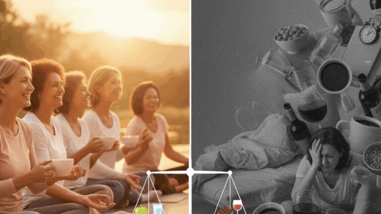 Doces, Café e Álcool Os Vilões Ocultos da Menopausa