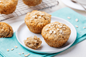 muffin de banana e aveia