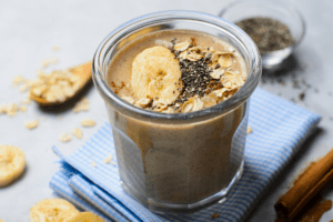 smoothie de frutas e aveia