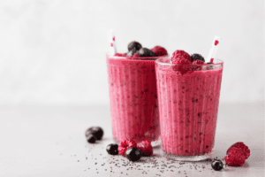 smoothie de frutas vermelhas